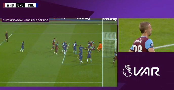 That it took 3 minutes and 30 seconds is not good. Moss really didn't need to use full calibration, which added much time. Clear Michail Antonio was in front of the last defender and in an offside position from one line. So this is now a subjective decision, not factual.