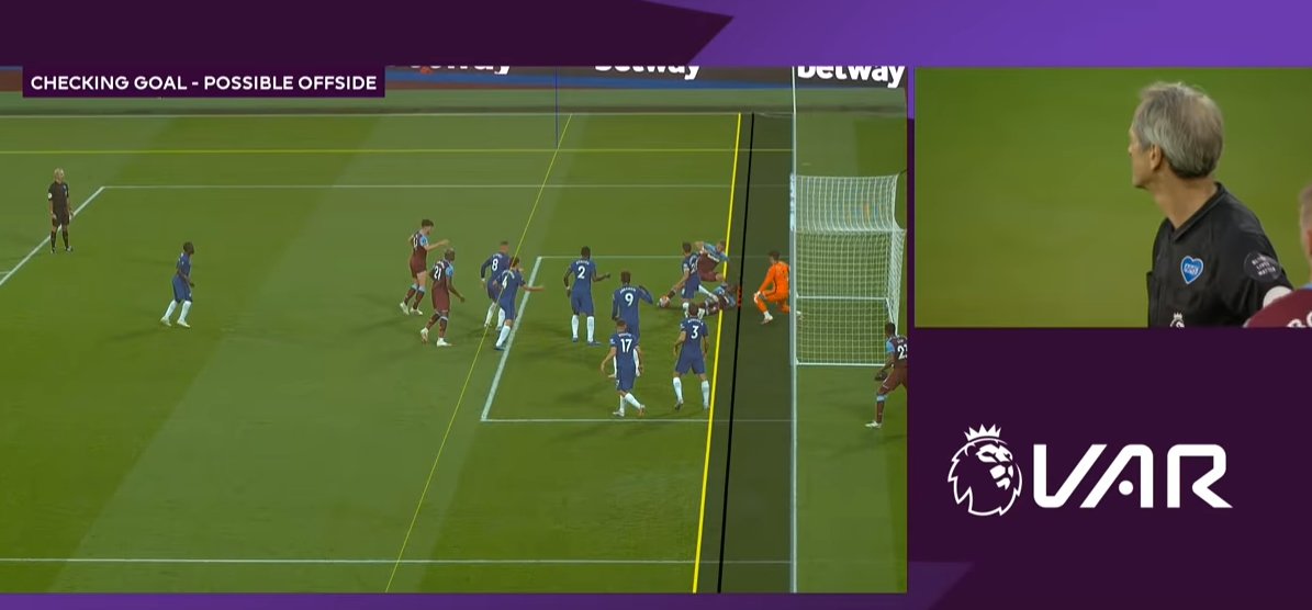 That it took 3 minutes and 30 seconds is not good. Moss really didn't need to use full calibration, which added much time. Clear Michail Antonio was in front of the last defender and in an offside position from one line. So this is now a subjective decision, not factual.