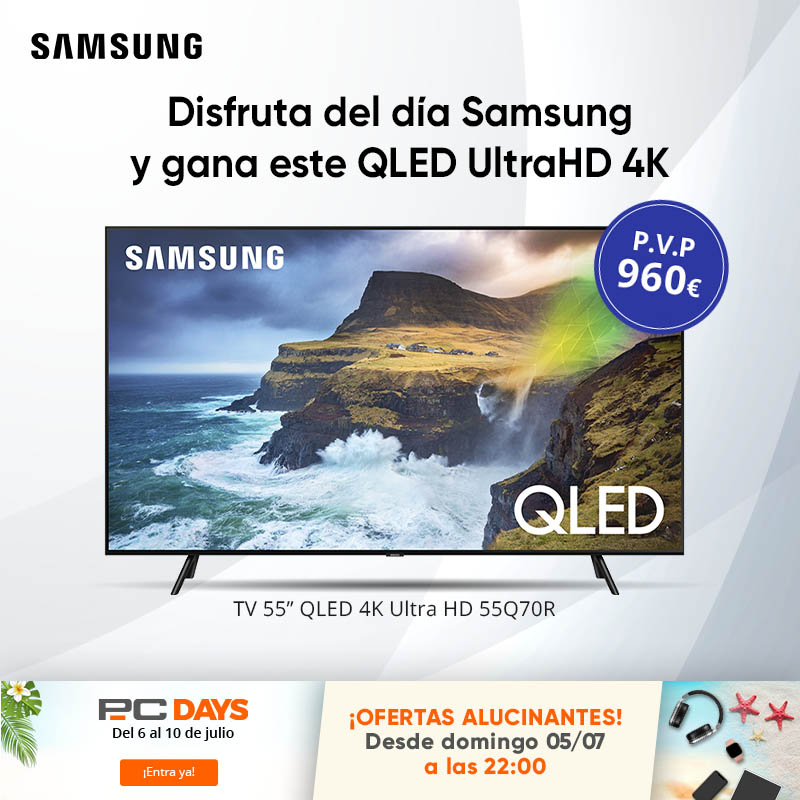 _edwardteach's tweet image. ¡No te pierdas este SORTEAZO de una Smart TV Samsung QLED!  pccomponentes.com/pcdays #LleganLosPcDaysConSamsung