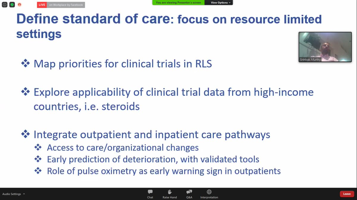 Focusing on resource-limited settings. This is one of the key roles for  @WHO as COVID is now rising in many LMICs
