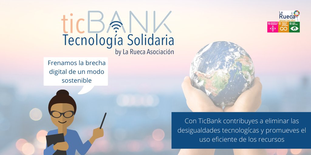 laruecaas's tweet photo. ¿Sabes lo que es la #economíacircular de reutilización de dispositivos electrónicos?♻️
Con #TicBank lo pondrás en práctica frenando la brecha digital.💪
Únete y dona.
Entra en https://t.co/aaL7QkenDB
#tupresentesufuturo #ticbank #dona #tecnologíasolidaria #ayudanosaayudar https://t.co/uPn3OzdSiy