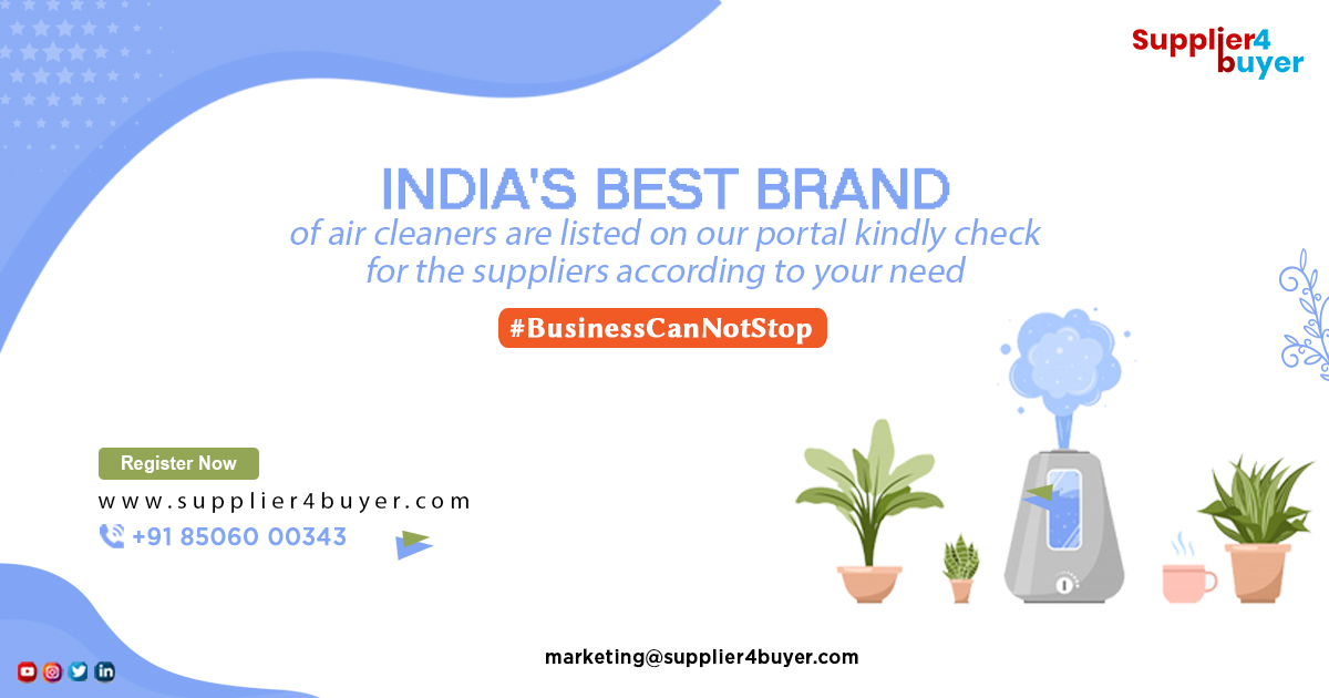 supplier4buyer's tweet photo. India's best brand of the air cleaner is listed on our portal kindly check for the suppliers according to your need. #BusinessCanNotStop
.
Register now 👉https://t.co/BXcCwZqnPl

#supplier4buyer #aircleaner #airpurifier #hydrocleaner #purifier #cleanair #dustmite #justlikenature https://t.co/wmVMTJbkf2