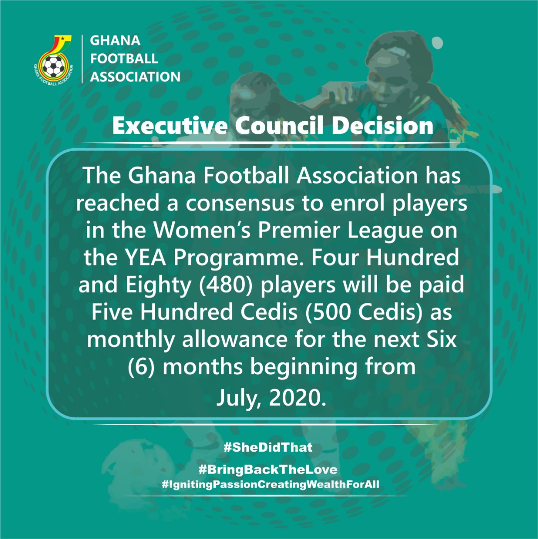 So praise the YEA n the GFA doing a good job
<a href="/WPLGhana/">Malta Guinness Women’s Premier League 🇬🇭</a> <a href="/ghanafaofficial/">🇬🇭 Ghana Football Association</a>