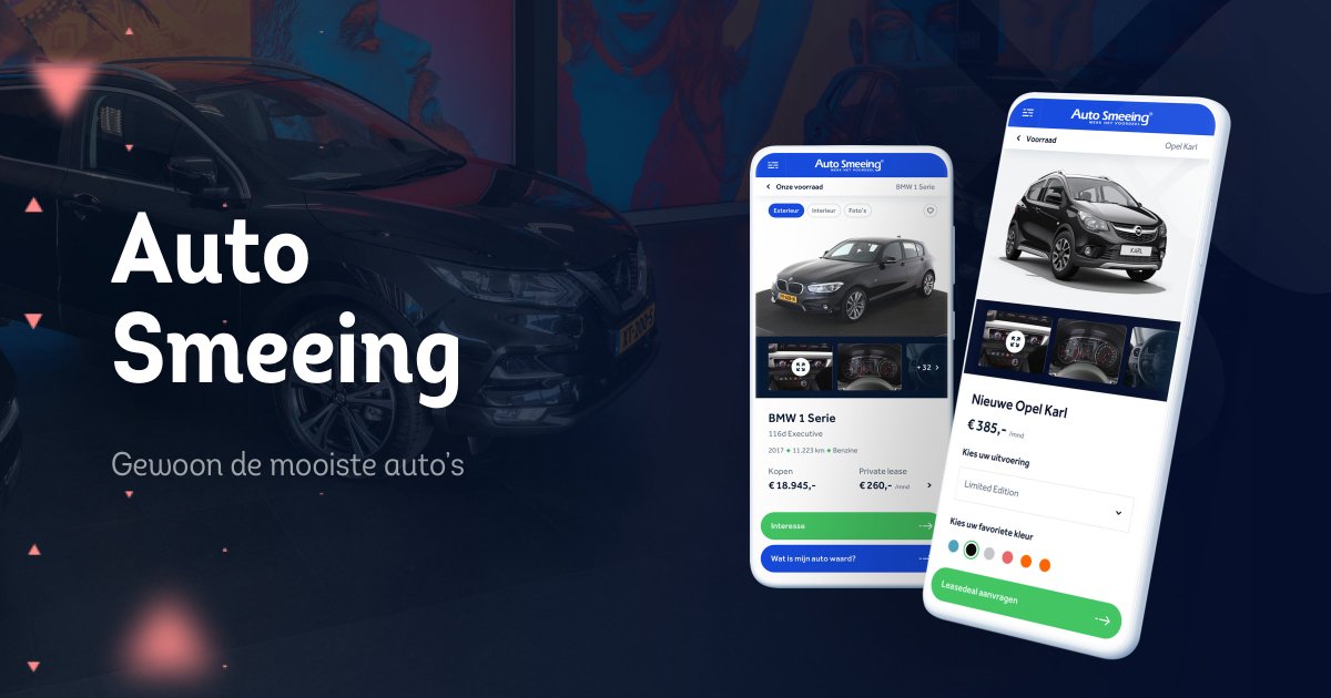 WebstoresHQ's tweet image. Live! ➡️ bit.ly/3eWgkgo Auto Smeeing. Gewoon de mooiste auto’s. Daar hoort natuurlijk een digitale experience bij die dat aan alle kanten laat zien. Wij realiseerden een volledig nieuw platform. Met slimme #lease #configurators, #360graden views en meer.