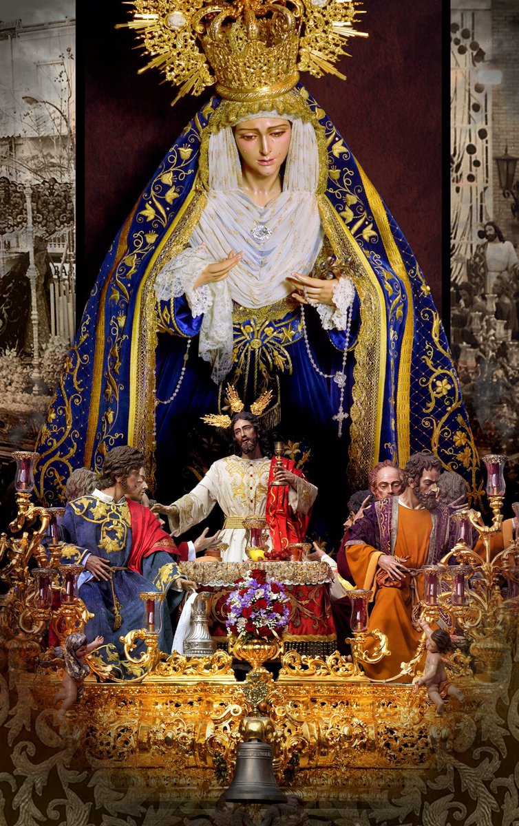 Con motivo del 50 Aniver.  de la Bendición de los Sagrados Titulares de @HdadSagradaCena Correos ha editado una postal de edición limitada.  Una composición fotográfica realizada por Julio Salcedo y compuesta por Fran Martín. #CofradiasAND #CofradíasMLG #50años