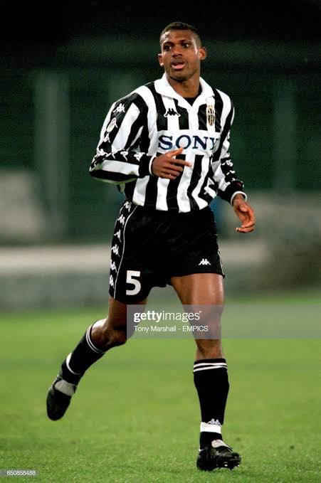 Sunday Oliseh: A physical yet technically gifted defensive midfielder, Oliseh played for world-famous clubs such as Ajax, Dortmund and Juventus.Oliseh played 63 international matches and scored three goals for Nigeria, and played at the World Cups of 1994 and 1998.