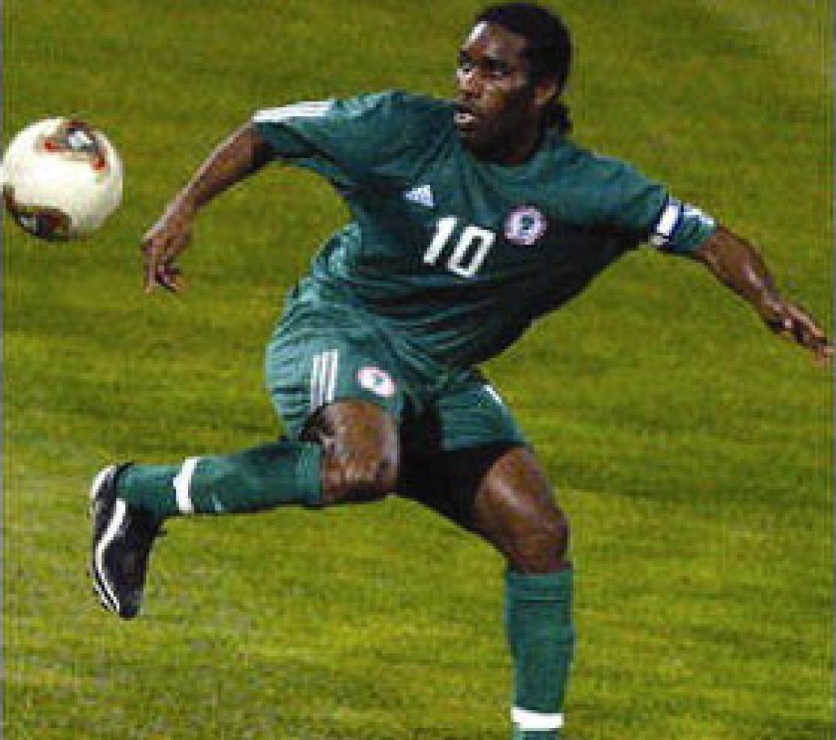 Okocha debuted for Nigeria in the 2–1 1994 World Cup Qualifier away loss to Ivory Coast in May 1993. Won the Nations Cup in 1994, Played at three World Cups, Olympic gold medal at Atlanta, BBC African Best Player 2003, 2004, 2nd Best CAF African Player