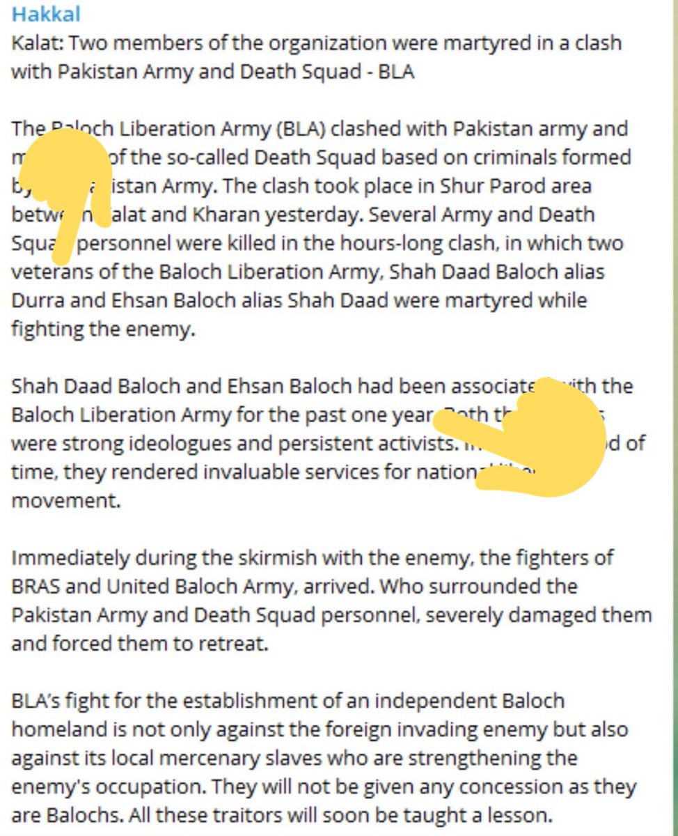 But imp to note:BLA’s media wing Hakkal claimed him as a “veteran” terrorist, not as a rookie& with his QAU mate Ehsan, he was undercover for at least one year before getting killled in May 2020.It means while he’s with BSAC at KU in Jan 2020 he was already with  #BLA./163