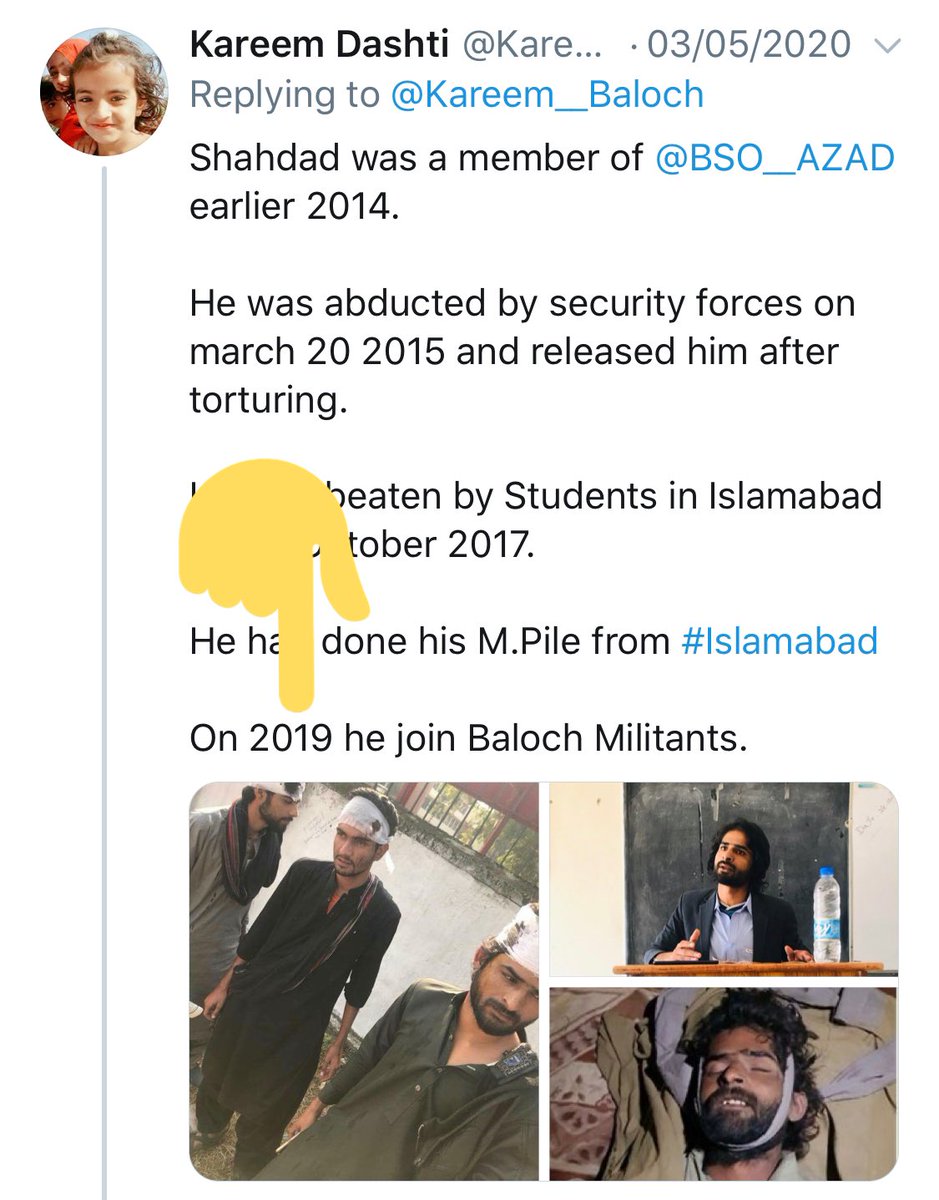 But imp to note:BLA’s media wing Hakkal claimed him as a “veteran” terrorist, not as a rookie& with his QAU mate Ehsan, he was undercover for at least one year before getting killled in May 2020.It means while he’s with BSAC at KU in Jan 2020 he was already with  #BLA./163