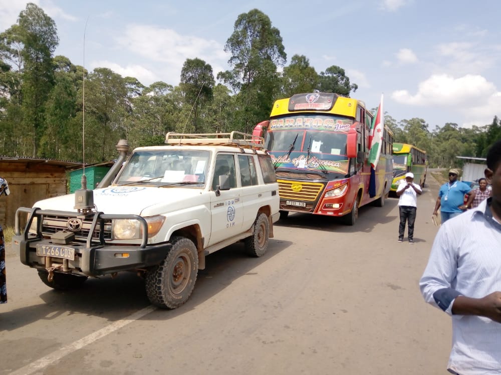 Entrée à Mugina frontière à 13h00, 176 personnes constitués de 76 ménages des rapatriés burundais. Ces rapatriés sont en provenance de la Tanzanie.