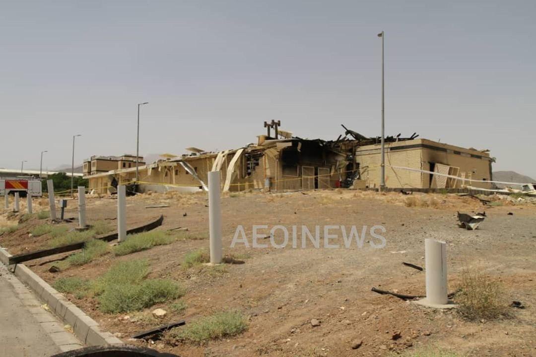 Photo showing damage at Iran's Natanz uranium enrichment facility (AEOI News)
