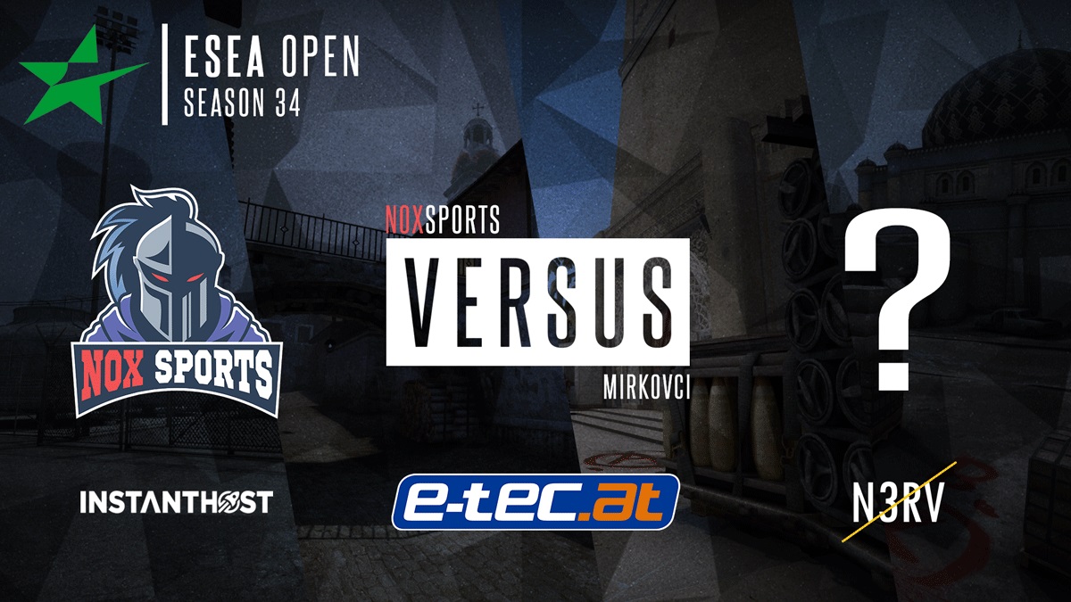 📢Playoffs in der <a href="/esea/">ESEA League</a> Open📢

🗓 Match 1️⃣
🆚Mirkovci 
🕒02.07.2020 - 19:00
🗺️Mapvote kurz vor Spielbeginn
📋play.esea.net/match/16143650
🎥twitch.tv/noxsportstv
🎙<a href="/NOXro0t/">noxro0t</a>

---
powered by <a href="/ETECat/">e-tec.at</a> 

#csgo #twitchtv #cast #esea #playoffs #noxftw #neversurrender