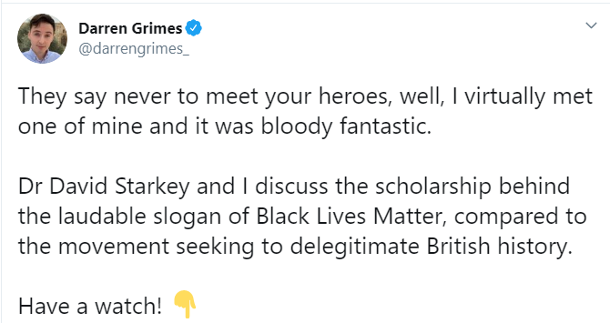 All I have learnt from this episode is that Darren Grimes (who was obviously very young in 2011 during the Starkey "whites have become black" interview) doesn't seem to have much ability at all to recognise overt racism.