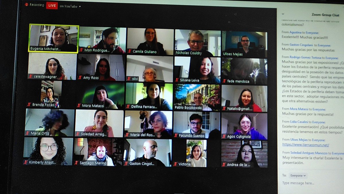monrodriguez's tweet image. Good things of #COVID19: a presentation by @couldrynick and @UlisesAliMejias organised by @MesoArgentina, Buenos Aires (thanks!)! I watched from the Peak District, UK; and could say hi to @gastoncingolan1, @Superire or @nigropatricia in the public. #datacolonialism #bigdatasur