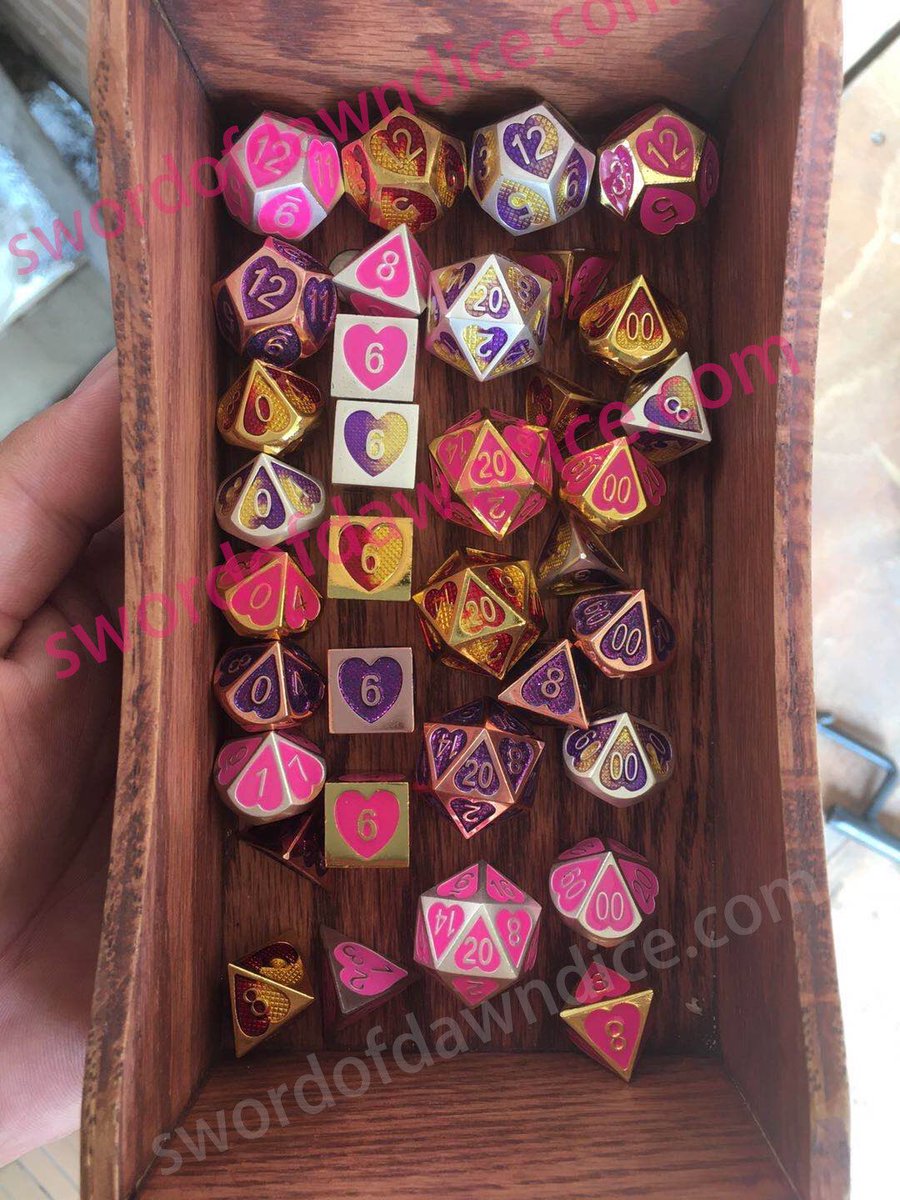 swordofdawndice's tweet photo. SwordOfDawnDice dice manufacturer: global supply of metal dice, wholesale metal dice, customized personalized metal dice
https://t.co/M4J0Dapy1Q
#d20 #friends #love #game #party #campaign #Metaldicesupply #metaldicewholesale #custommetaldice #metaldice #boardgames #videogame https://t.co/FxYVFG1Ofw