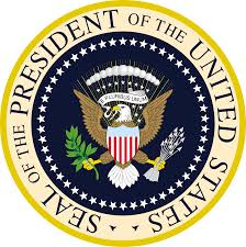 In the Great Seal of the United States, in the presidential seal, and in seals of various military forces and government bodies, the eagle always faces its right (our left).