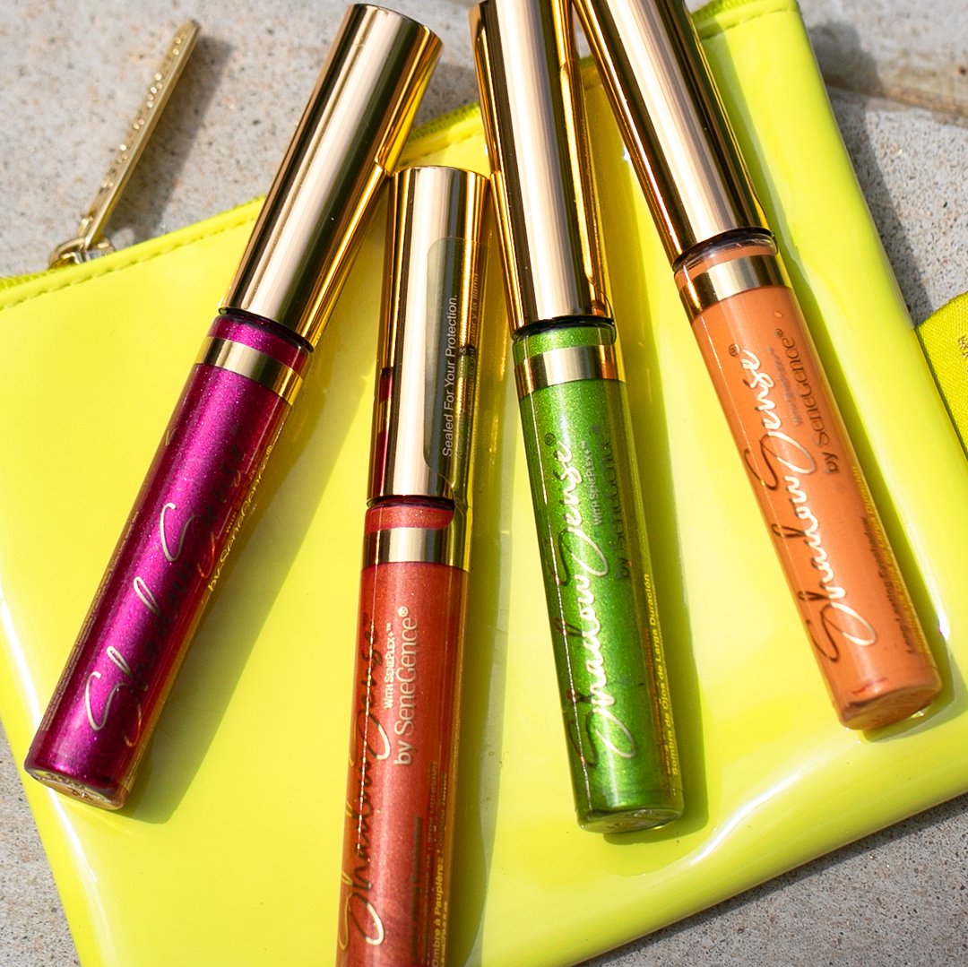 senegence's tweet photo. Add a little jolt of color to your look with the ShadowSense Color Surge Collection! 💥 This collection is packed with beautiful brights and big bolds to level up your look. 

Which shade is your must-have? 

#eyeshadow #shadowsense #eyemakeup #beauty #makeup #cosmetics https://t.co/2Z2lGtfKoP