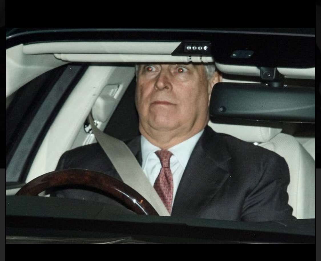 Jordan_Sather_'s tweet photo. Prince Andrew this morning. https://t.co/cvWOpCpP8S