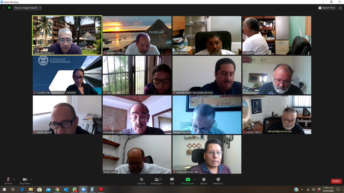 Continúan los trabajos de la Comisión de Admisión de Peritos Responsables de Obra  de manera virtual en coordinación con las autoridades para dar seguimiento a los temas de capacitación continua  y difusión de información de los protocolos de salud en las obras.