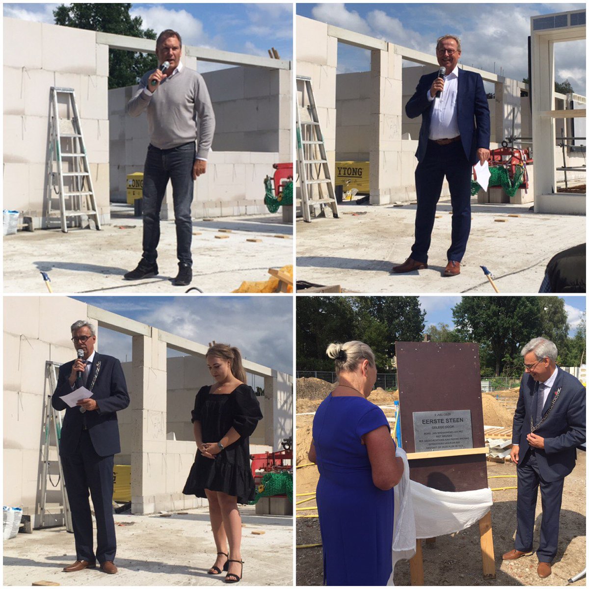 In het bijzijn van de toekomstige bewoners en alle betrokken partijen is vandaag de eerste speciale steen onthuld op de nieuwbouw 40 wooneenheden in Waalre. Ter nagedachtenis aan Pierre Brunas, oprichter van Rian B.V., die in 1978 gestart zijn op deze plek. Een bijzonder moment!