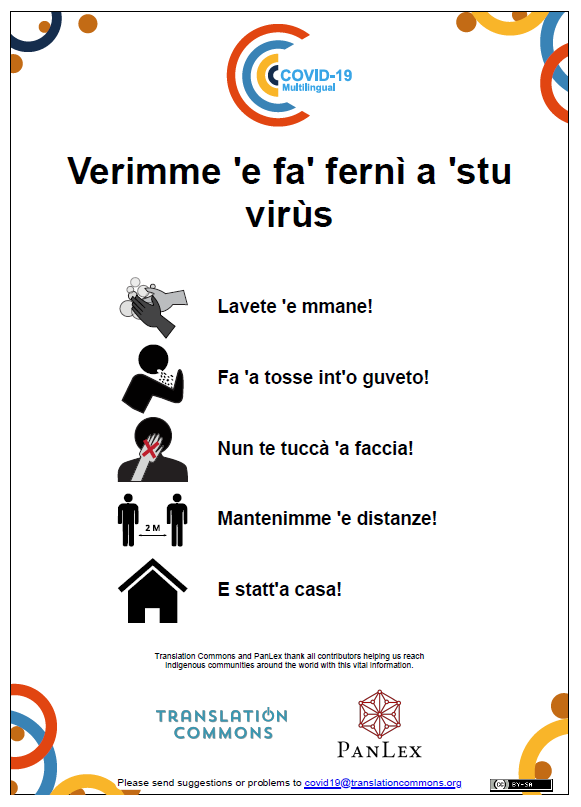EuroMinLang's tweet photo. #Europeminoritylanguages #StopCOVID19 #Neapolitan

Does anyone want to translate this into other European Minority languages? Let us know! https://t.co/Sqy6TGREfN