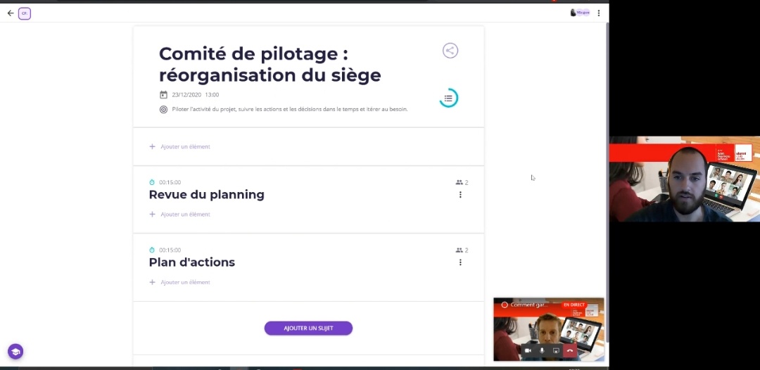 Après la réunion : Suivre ses actions