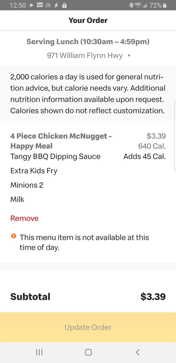 Soljia's tweet image. Ya, that makes sense #McDonalds . Wasted my time ordering in the parking lot trying to use the app instead of drive thru. Wasted time using the app, now I have to sit through the drive trhu.