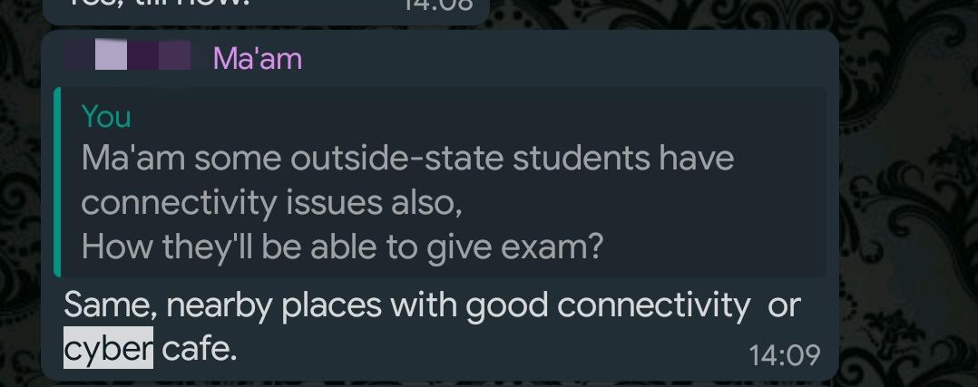 iamakashdash's tweet image. COVID-19 pandemic me exam itna jaruri ho gaya hai ki bahar nikal ke cyber cafe me jaake exam dene ke liye bola jaa rha hai #COVID19Pandemic #collegetorture #onlineclassesfailed #onlineexams #onlineclass #onlineexamfailed @narendramodi @CMO_Odisha