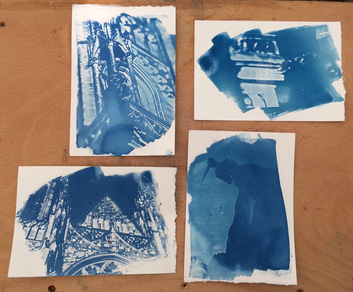 TobyVPhoto's tweet photo. I’ve been lent an industrial standard UV lightbox. So I’m making test prints in advance of my next book binding project.
Digital images into acetate negatives onto cyanotype.
#cyanotype #UVLightbox #acetatenegatives https://t.co/ThNUoS5pxO