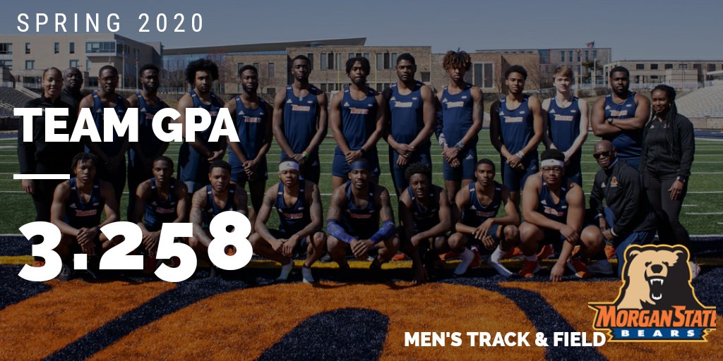MorganStTFXC's tweet photo. Our 🐻 teams continue to show GRIT not just on the Track AND Field, but most importantly in the classroom.
Congrats to our Women's team on earning the Highest Team GPA for the Spring 2020 semester. #GoBears
#TheMorganWay🧡💙 https://t.co/2NPWbnUyCA