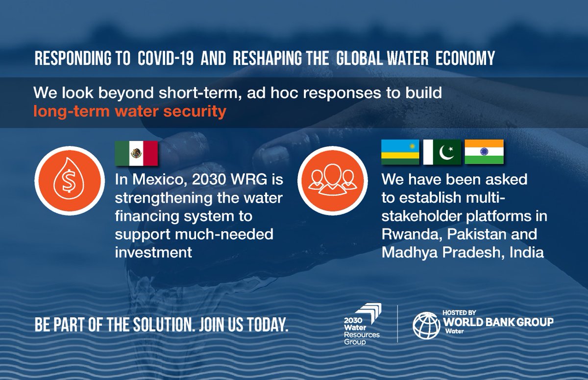#CollectiveAction is key for strengthening #water financing systems. #COVID19recovery.