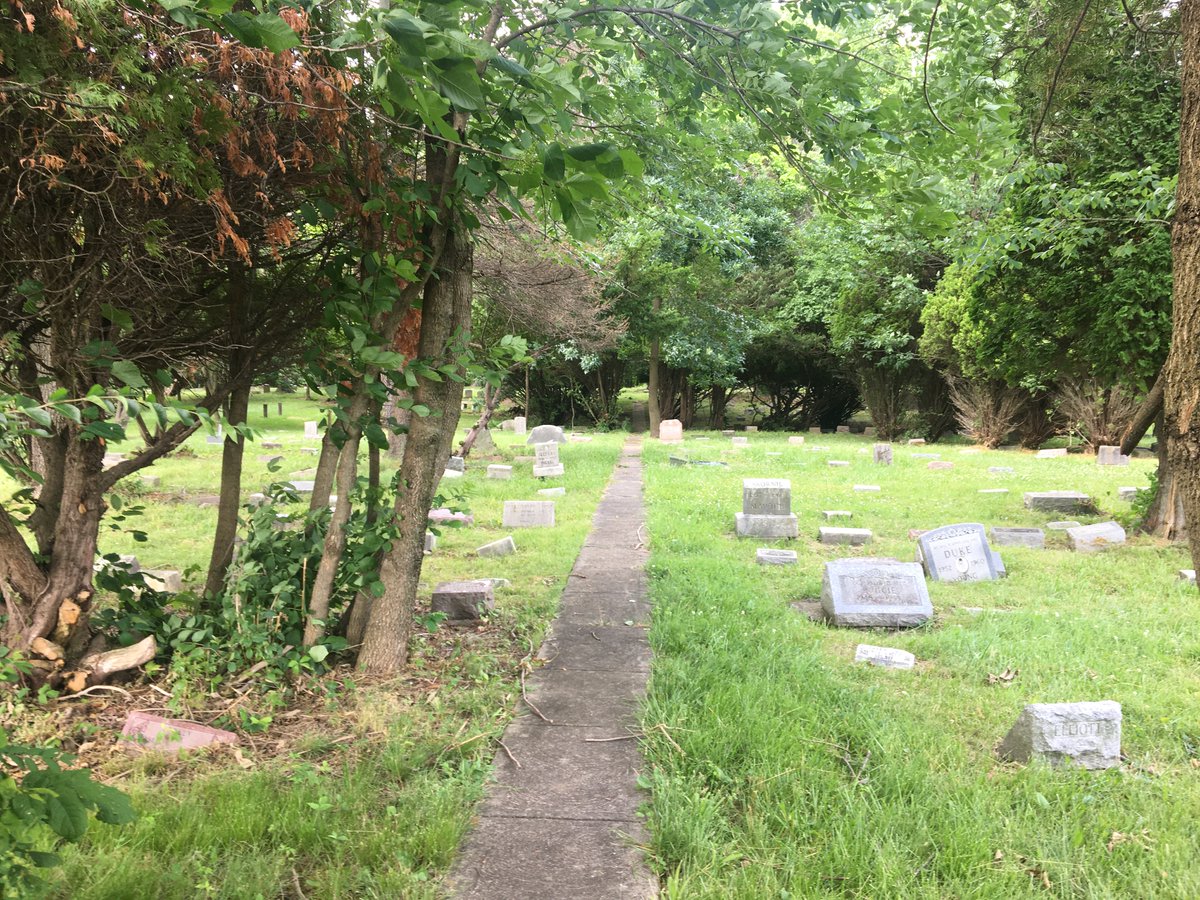 QuotidianWriter's tweet photo. Stephen King's "Pet Sematary" is the only reason I knew pet cemeteries existed. I'd never seen one in person...until a geocache brought me to one.

It feels like a forgotten place, with the owners of these pets likely long passed on, too. But you can sense the love they shared. https://t.co/wANzvW41bC