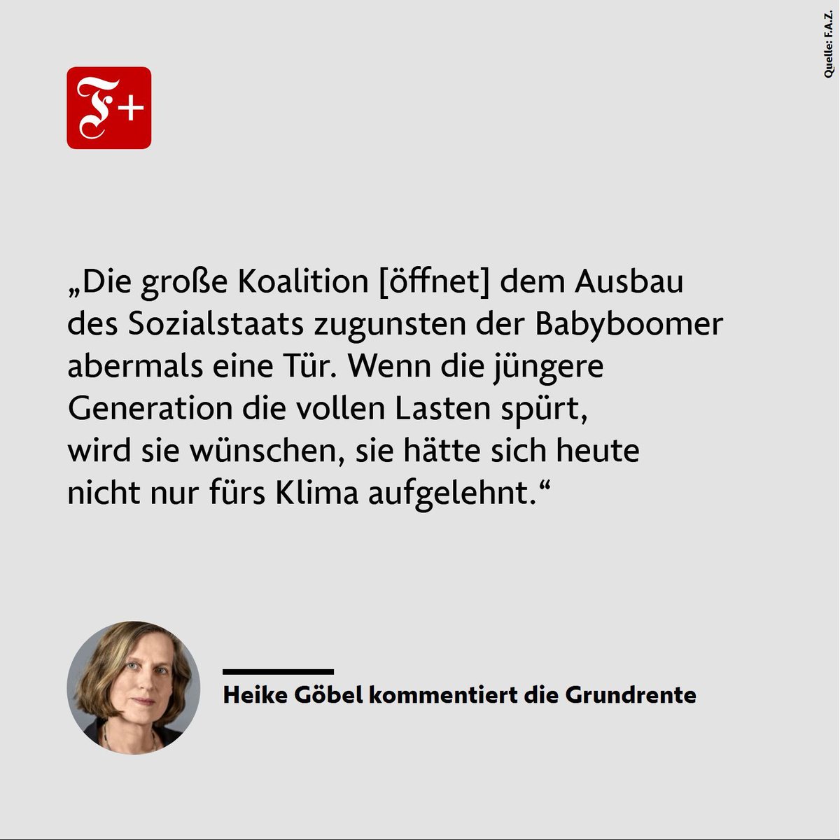 Mit der #Grundrente wird die Rentenversicherung zum verkappten Sozialamt. Dabei hätte es eine bessere Alternative gegeben, kommentiert @HGoebel. buff.ly/2VEPQs9