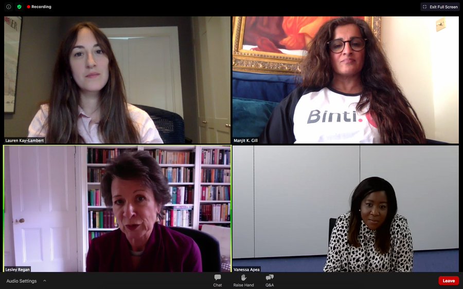 LaurenEKL's tweet photo. Absolutely loved speaking to these powerhouse panelists about the pandemic & women's healthcare.
Thank you @vanessa_apea, @lregan7 & @ManjitGill - let's do it again soon! 👏🏾
This was a part of @ShapeHistory's #GreatAdaptation series. Stay tuned for upcoming webinars. https://t.co/BL0c2aKDTt