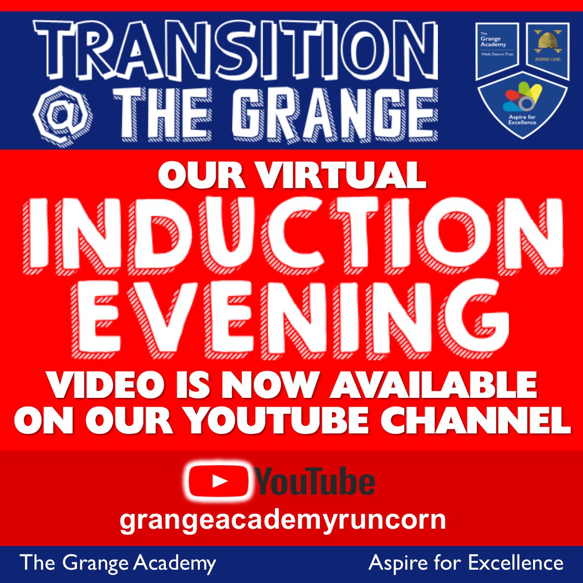 Grange_School's tweet photo. New Year 7 Students - Have a look on our YouTube channel to see your Virtual Induction Evening video. #transition #inductionvideo #movingup https://t.co/BXcP8iTgaw