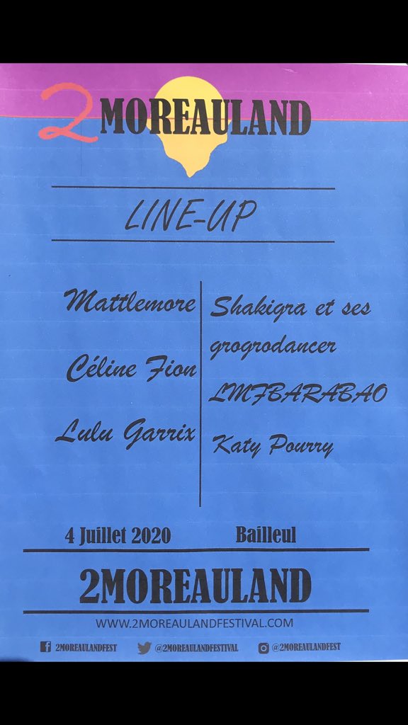 AlicedeNice04's tweet photo. LINE UP !! 🎆🎤       #2ML https://t.co/3Bh6uDEkk0