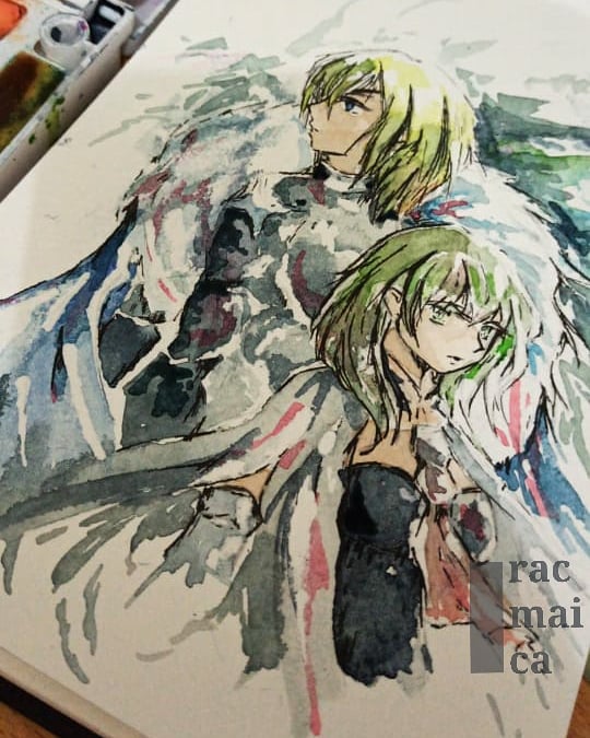 racmaica's tweet photo. Dimitri x Byleth from Fire Emblem Three Houses #dimileth #dimitri #byleth #FireEmblem #FE3H https://t.co/aYfRHvyJkm