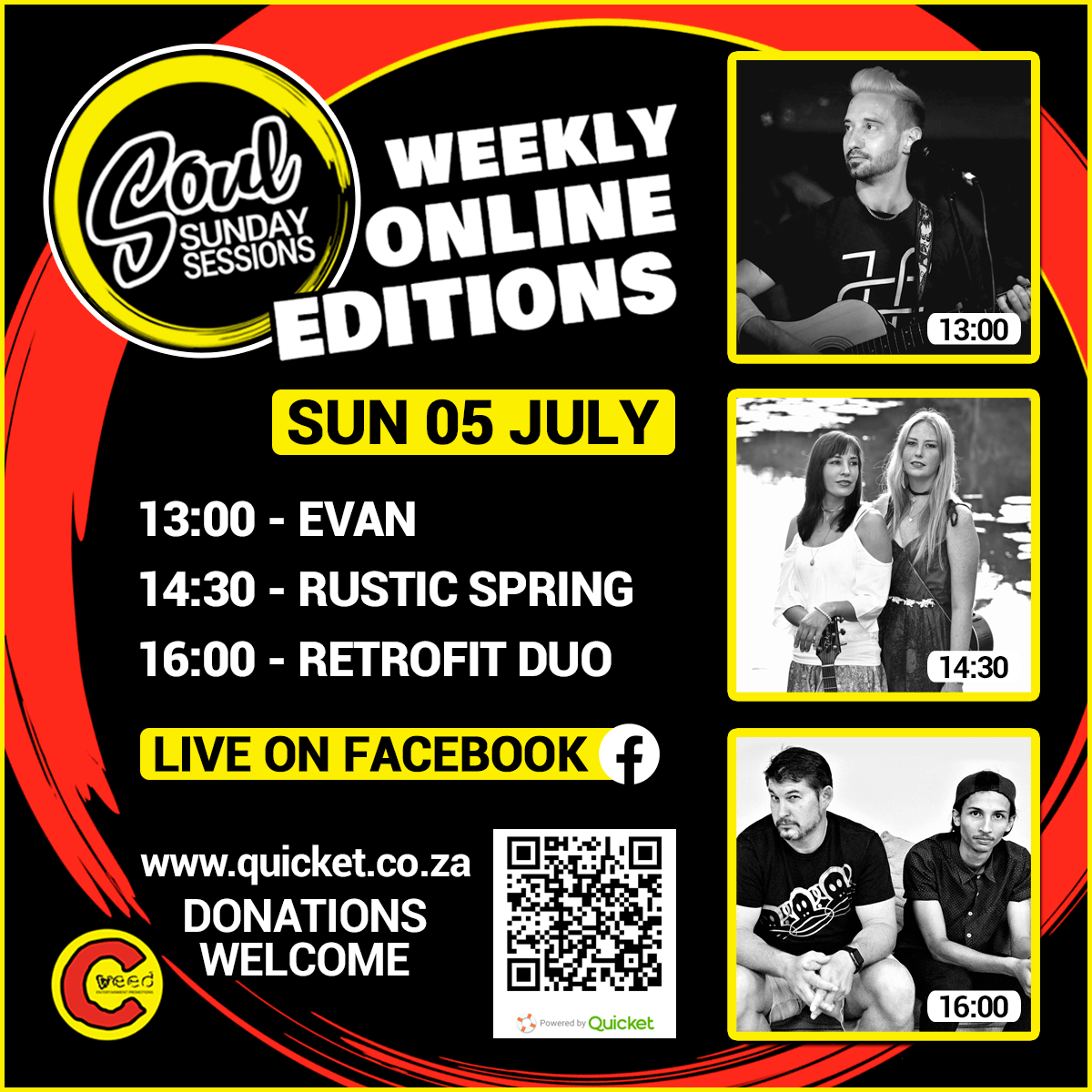 CWeedEvents's tweet image. Amazing live online music this Sunday facebook.com/cweedevents also stand a chance to donate and win that amazing 3 night getaway for 2 persons qkt.io/jbWbac