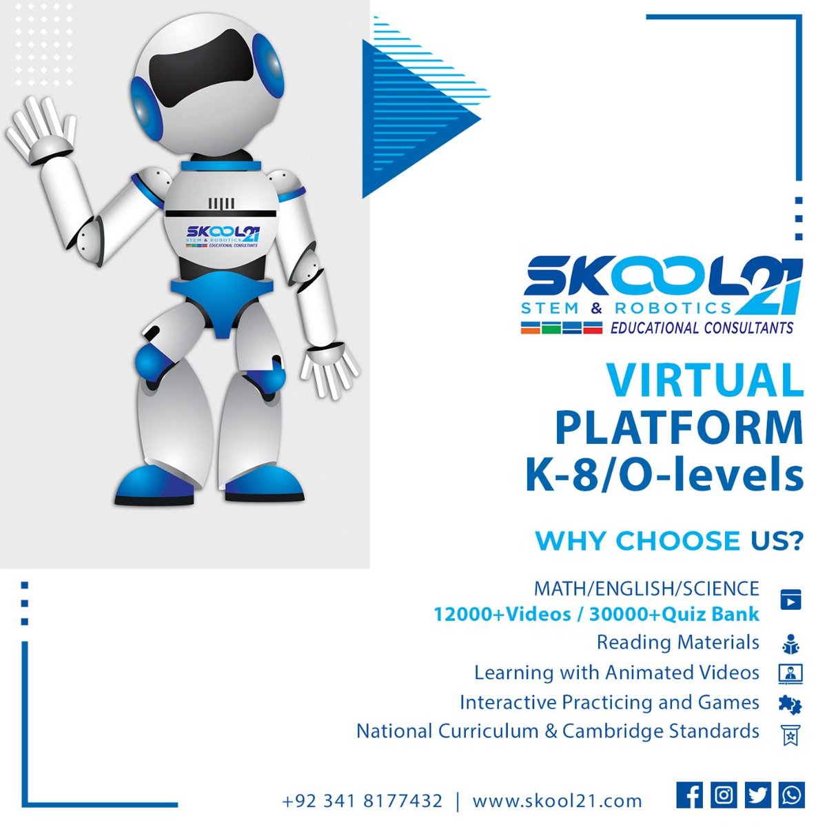SKOOL212's tweet photo. GROW YOUR SCHOOL WITH US
No worries, if a student is an Auditory Learner, Visual Learner or Haptic Learner our Virtual Platform provides a complete solution. 
Book your Online Demo with us,
https://t.co/ZaqWFLekk1

#Digital_Pakistan #Online_Education #Virtual_Education https://t.co/O7VpYlQz46