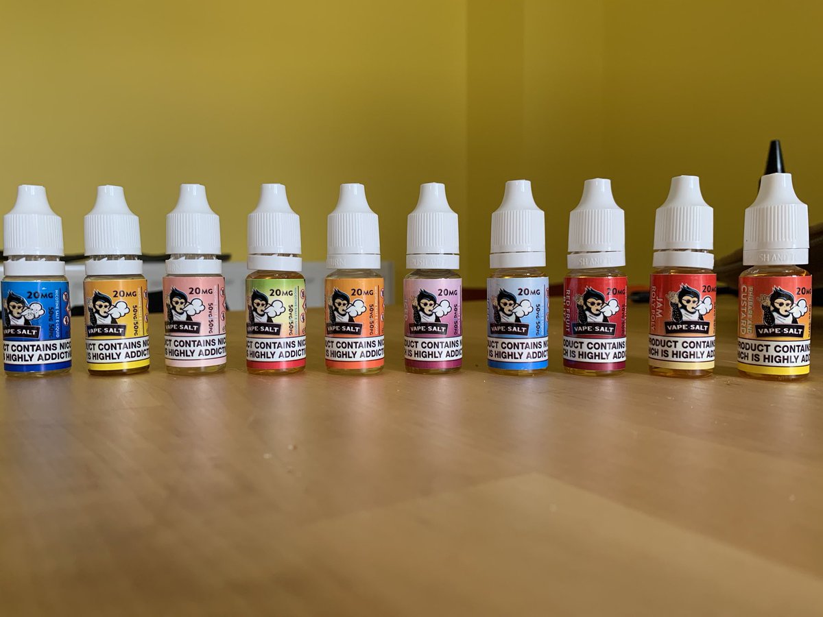 My god these bad boys kick hard...
20mg vape mail nic salts. 
I’m only managing to get 2 flavours tested at time...head rush!!