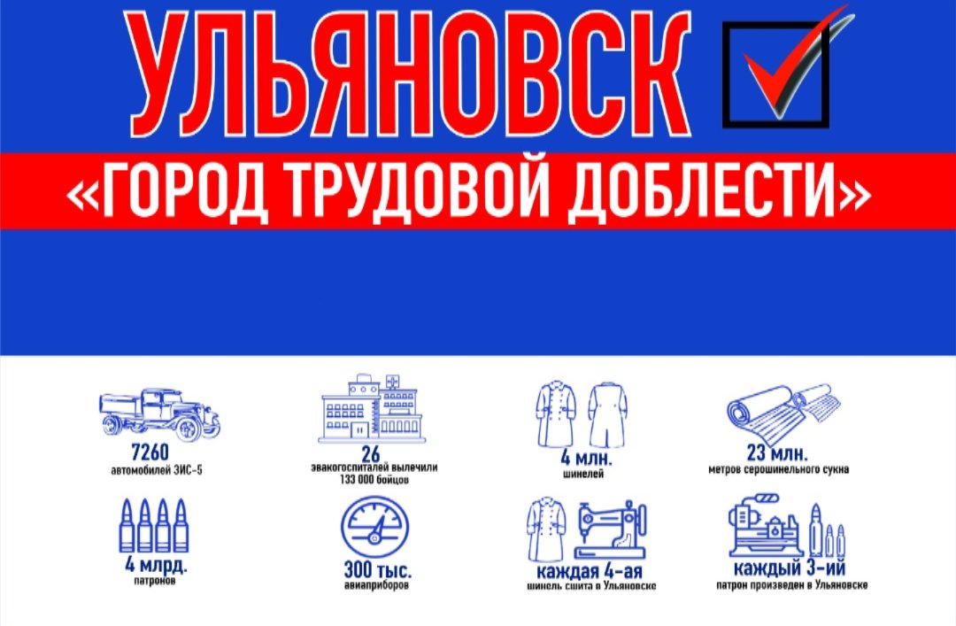 Ульяновску присвоено звание "Город трудовой доблести"