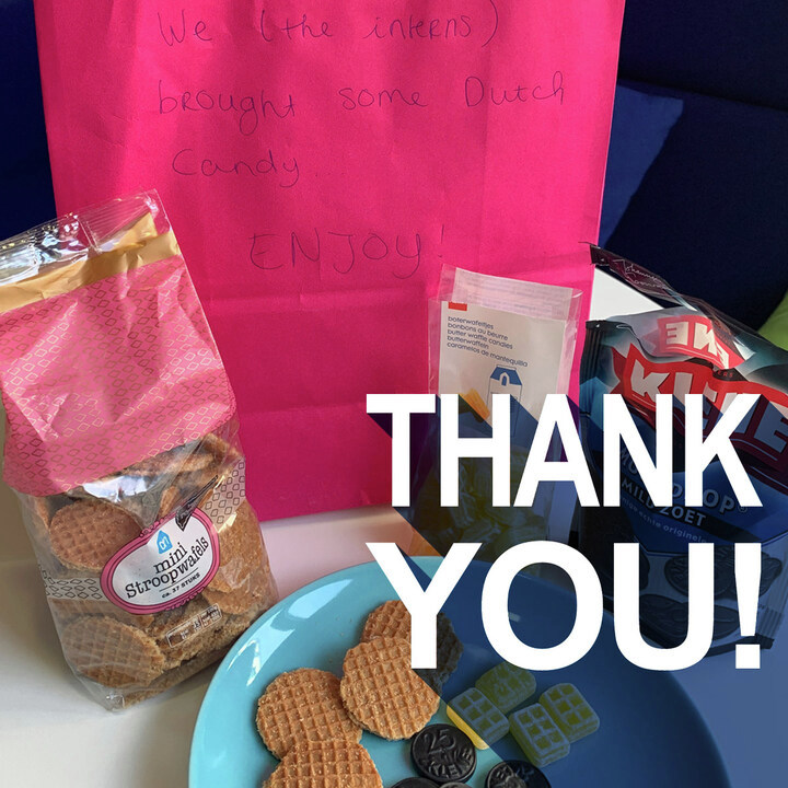 ME__digital's tweet photo. Thanks to our great interns Manon, Kenneth and Myrte for the yummy 🇳🇱 Dutch candies 🍬🍬🍬
We wish you all the best for the future 🍀

#freenetdigital #lifeatfreenetdigital #berlinoffice #onlinemarketing https://t.co/HZLpIDpbmQ