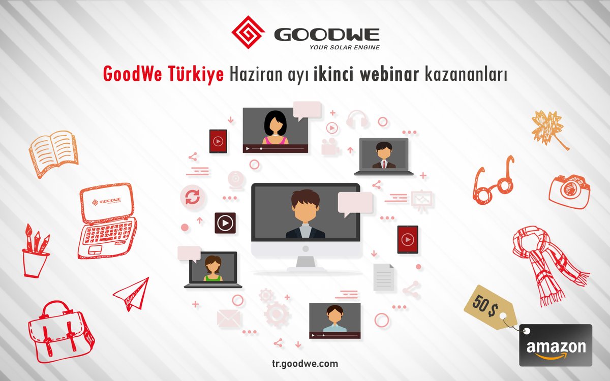 GoodWePower's tweet image. Altıncı ve son webinarımıza gösterdiğiniz ilgiden dolayı çok teşekkür ederiz!

Webinar sonunda $50 Amazon kartı kazanan katılımcılarımızı tebrik ederiz.

İlerleyen dönemlerdeki yeni etkinliklerimizde buluşmak üzere!

#GoodWe #Turkey #SolarAcademy #June #webinars #güneşbizeyeter
