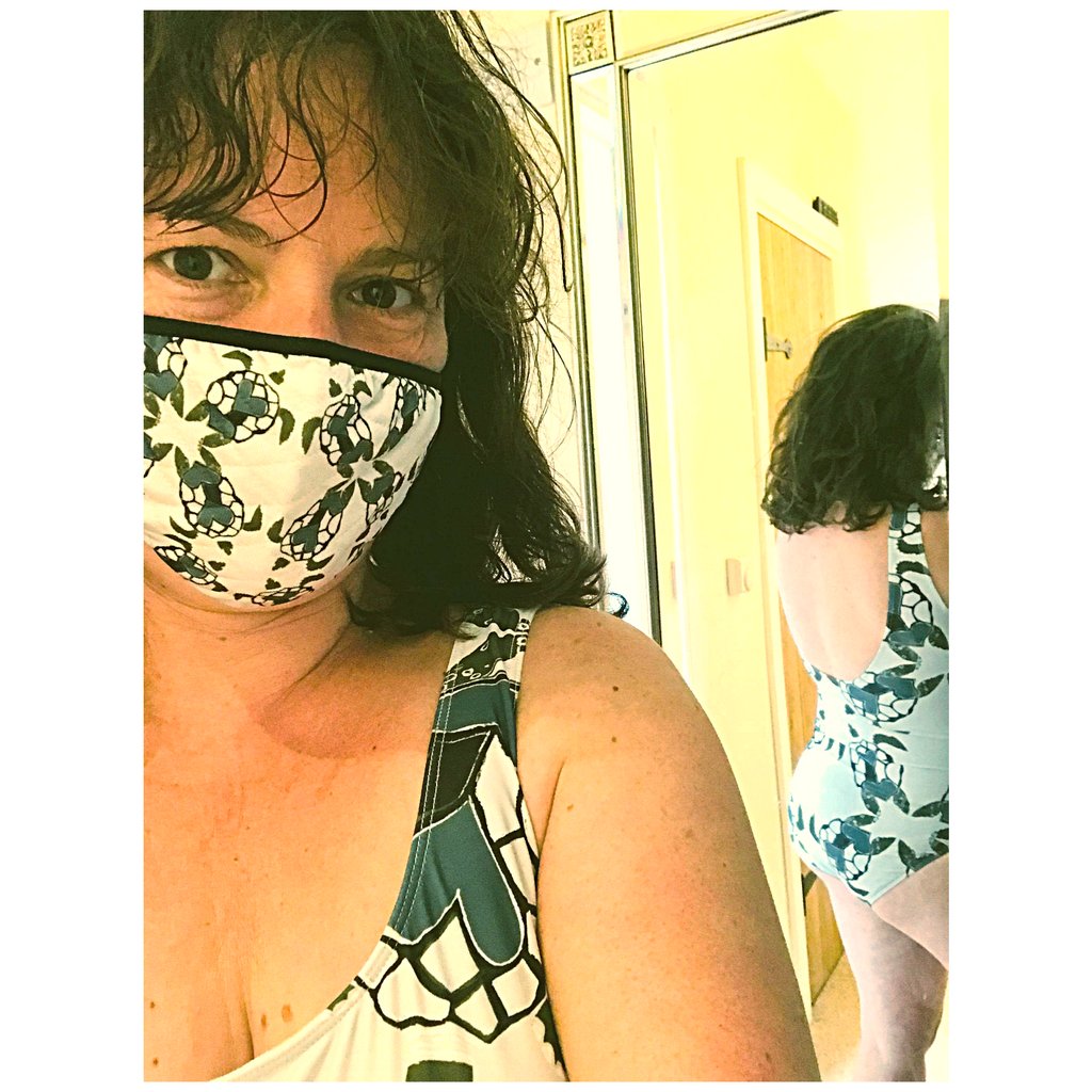 Morethanswim_'s tweet image. The lovely Anna, getting ready for her wild swim in the Sea turtle printed swimsuit and facemask (I have more pictures and a blog to come.) #morethanswim #clickonlinkinbio #yayforearth #summerswim #slowfashion #sustainableswimwear #shoplocal #wildswimming #wildswim