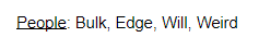 So, back to stats. I'm working with this array at the moment and I kind of like it - I just need to make sure I define them properly. Especially 'Edge' - it's not a particularly descriptive word, but it fits the tone I want to strike.