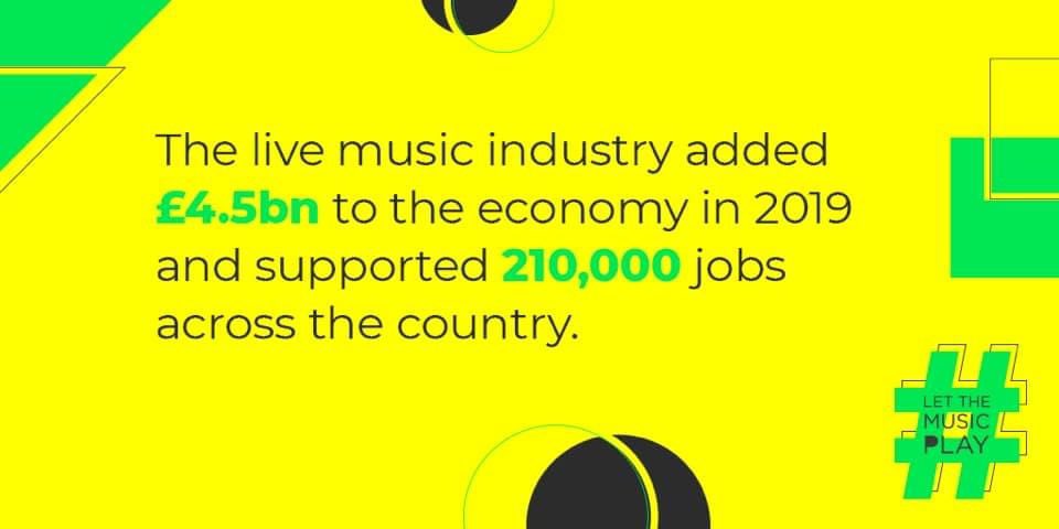 If you don’t understand how much trouble the music industry is in right now then listen to #LetTheMusicPlay

If you enjoy live music / festivals you need to join us in ensuring that these businesses can return.

Without music, life would be a mistake. We cannot lose live music.