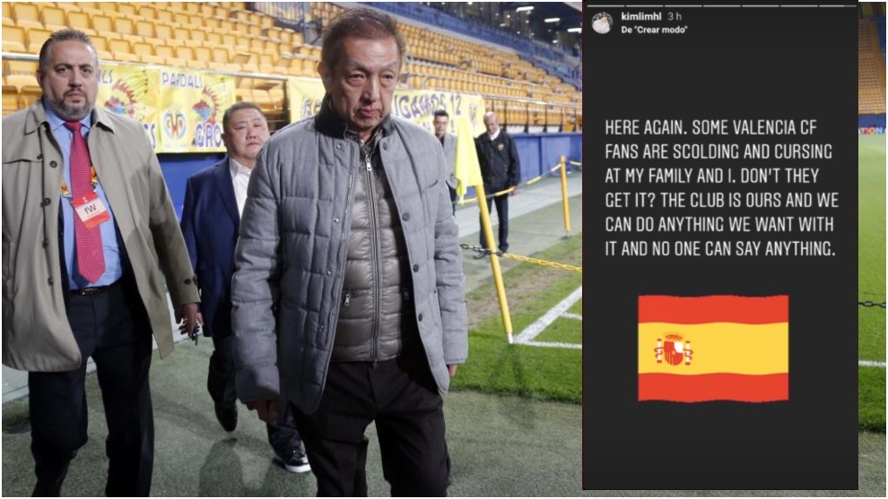 partidazocope's tweet photo. 😱 Kim Lim, hija de Peter Lim, a los aficionados del @ValenciaCF

📲 "Aquí otra vez. Algunos aficionados del Valencia están criticando y maldiciendo a mi familia y a mí. ¿No lo han pillado? El club es nuestro y podemos hacer lo que queramos con él y nadie puede decirnos nada" https://t.co/v0aoO2QhzB