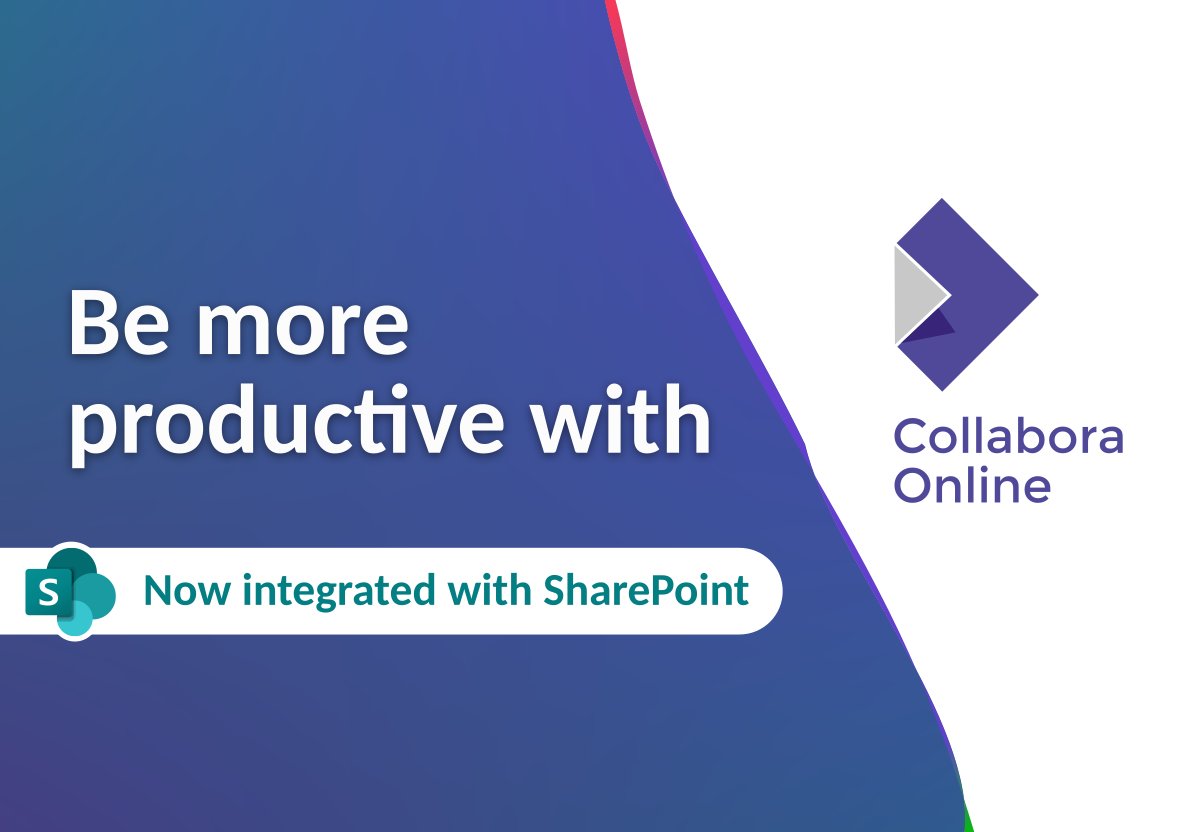Integrating with SharePoint 🎉

Today we announce the release of #CollaboraOnline 4.2.5 featuring a full <a href="/SharePoint/">Microsoft SharePoint</a> integration 💪

Read how easy it is to use Collabora Online with Microsoft's web based platform. 👉 collaboraoffice.com/release-news/s…

#microsoft #sharepoint #integration