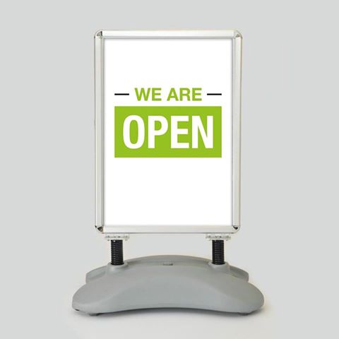 ukrollerbanners's tweet photo. Opening to the public on the 4th July?  ✅🤩📣 
Let your customers know with our 'WE ARE OPEN' products, as part of our NEW COVID-19 collection, say it loud and clear! Order today before 4pm and get them this Tuesday! Message us NOW for details: 📩 info@rollerbannersuk.co.uk https://t.co/LsC9xQzXX7