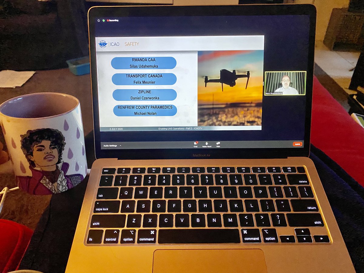 Kristin_RedWAY's tweet photo. Up early for an @ICAO morning webinar looking into lifesaving efforts & humanitarian work with drones. #gooddronework @UnmannedCanada https://t.co/POLfoP9mSM
